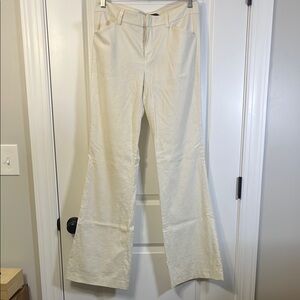 Off White bell bottom pants size 6